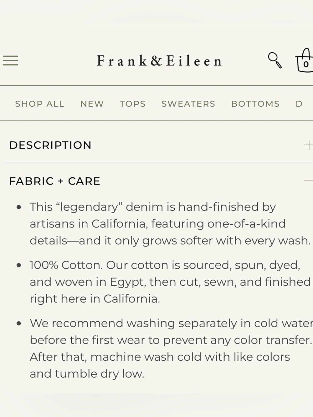 Retired Frank & Eileen distressed Eileen Denim Shirt - Picture 12 of 12